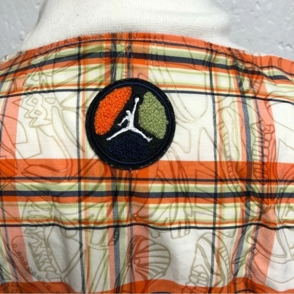 Nike air Jordan V 5‎ classic plaid fashion urban jacket XXLarge